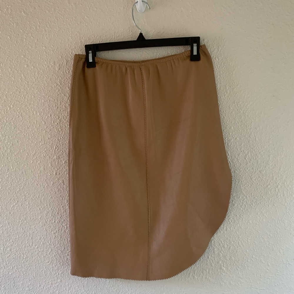 VTG CYNTHIA ROWLEY 100% LEATHER SKIRT